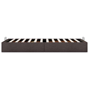 Ottoman-Bett Dunkelbraun 100x200 cm