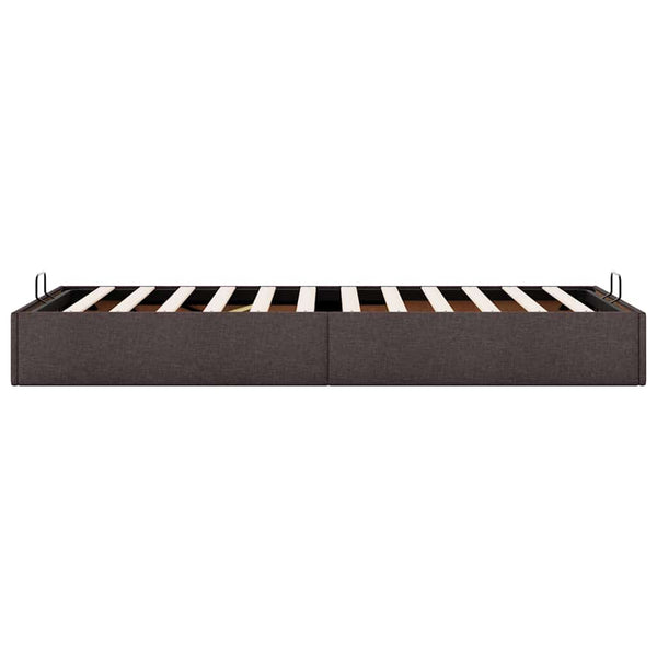 Ottoman-Bett Dunkelbraun 100x200 cm
