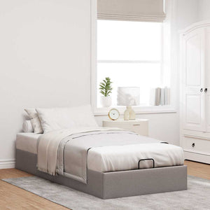 Ottoman Bett Taupe 100x200 cm
