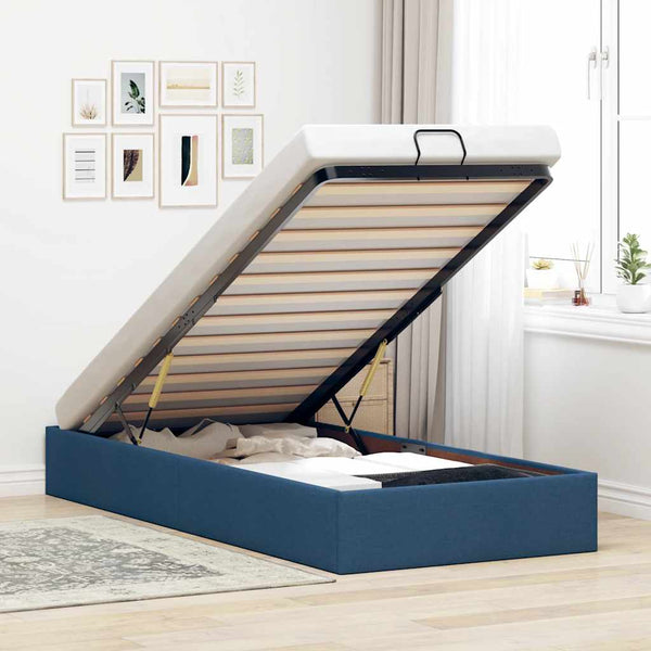 Ottoman Bett Blau 100x200 cm