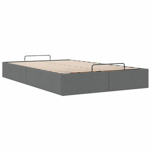 Ottoman Bett Dunkelgrau 120x190 cm