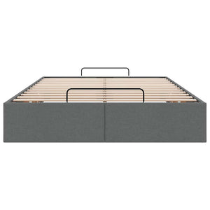 Ottoman Bett Dunkelgrau 120x190 cm