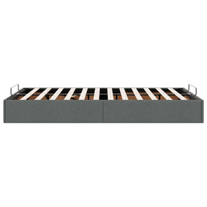 Ottoman Bett Dunkelgrau 120x190 cm