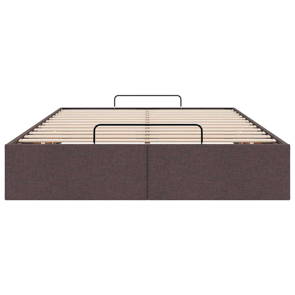 Ottoman Bett Dunkelbraun 120x190 cm