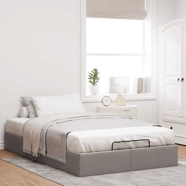 Ottoman Bett Taupe 120x190 cm