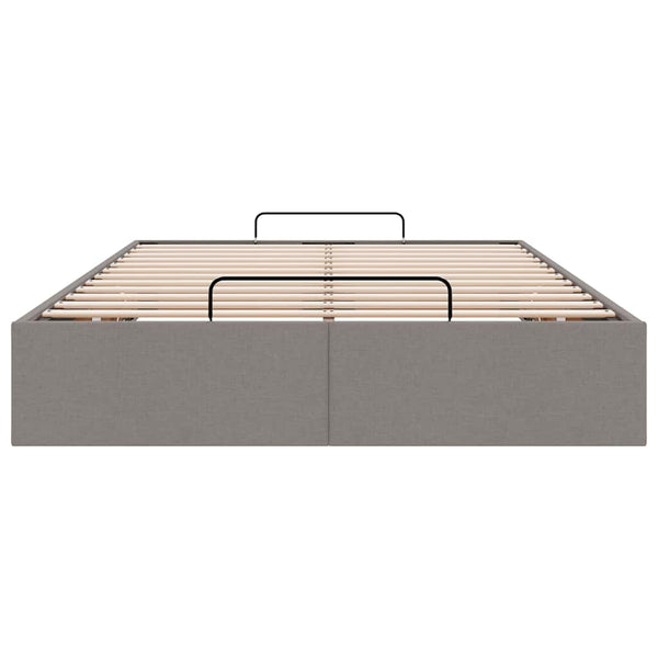 Ottoman Bett Taupe 120x190 cm