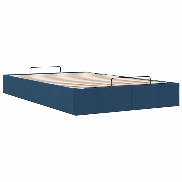 Ottomanbett Blau 120x190 cm