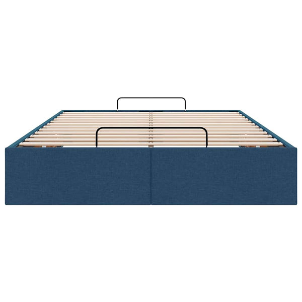 Ottomanbett Blau 120x190 cm