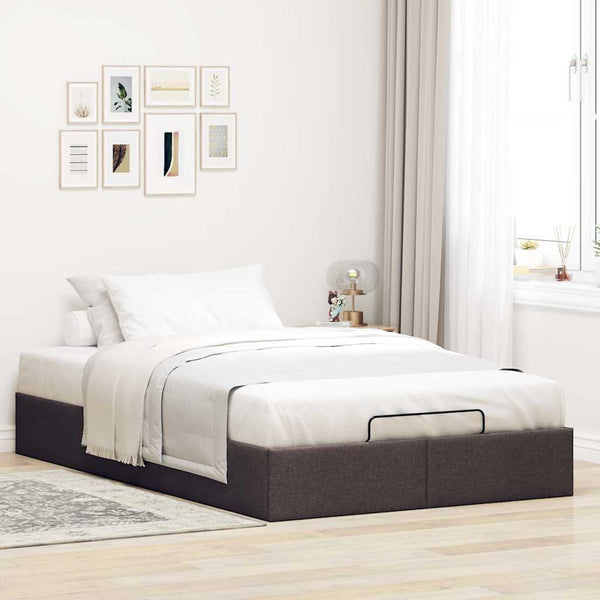Ottoman-Bett Dunkelbraun 120x200 cm