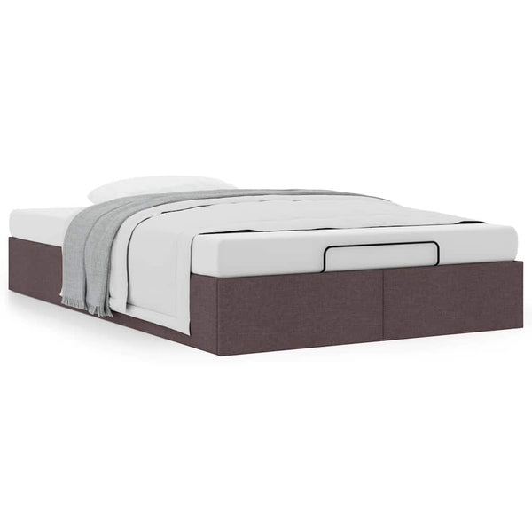 Ottoman-Bett Dunkelbraun 120x200 cm