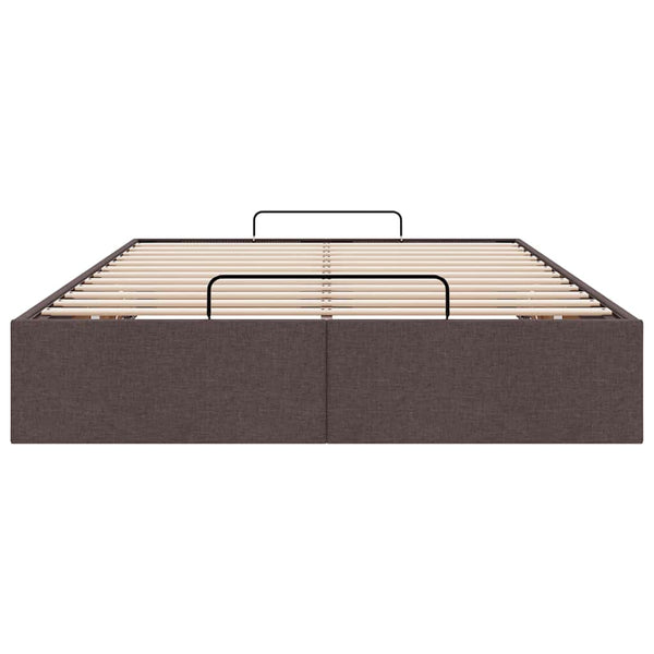 Ottoman-Bett Dunkelbraun 120x200 cm