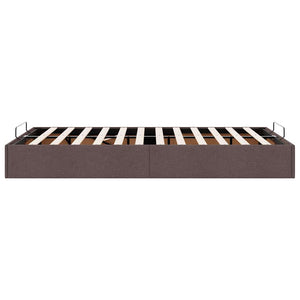Ottoman-Bett Dunkelbraun 120x200 cm