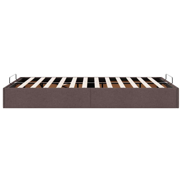 Ottoman-Bett Dunkelbraun 120x200 cm