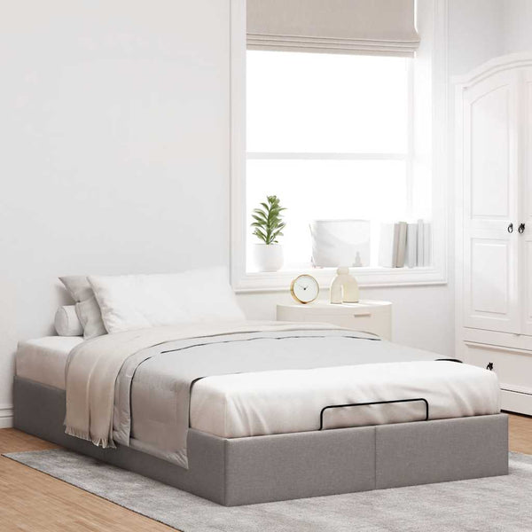 Ottoman Bett Taupe 120x200 cm