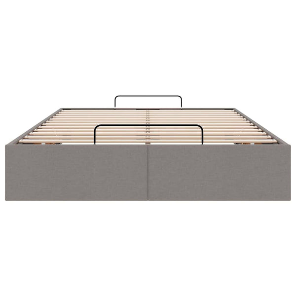 Ottoman Bett Taupe 120x200 cm