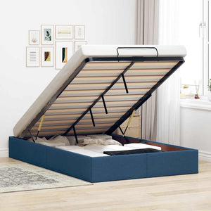 Ottoman Bett Blau 120x200 cm