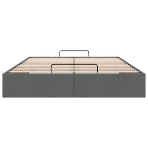 Ottoman Bett Dunkelgrau 140x190 cm
