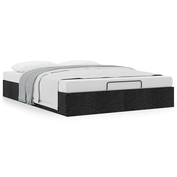 Ottoman Bett Schwarz 140x190 cm