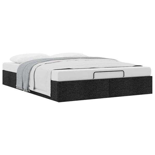 Ottoman Bett Schwarz 140x190 cm