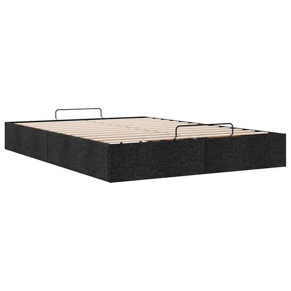 Ottoman Bett Schwarz 140x190 cm