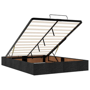 Ottoman Bett Schwarz 140x190 cm