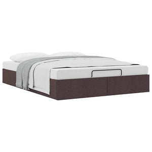 Ottoman Bett Dunkelbraun 140x190 cm