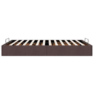 Ottoman Bett Dunkelbraun 140x190 cm