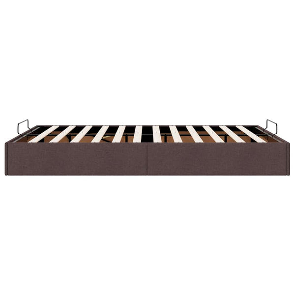 Ottoman Bett Dunkelbraun 140x190 cm