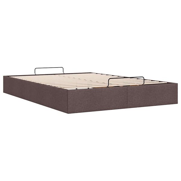 Ottoman Bett Dunkelbraun 140x190 cm