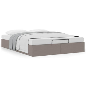 Ottoman Bett Taupe 140x190 cm