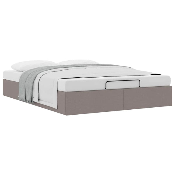 Ottoman Bett Taupe 140x190 cm