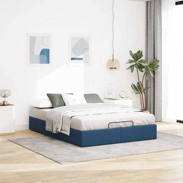 Ottoman Bett Blau 140x190 cm