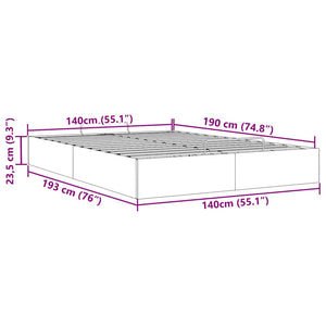 Ottoman Bett Blau 140x190 cm