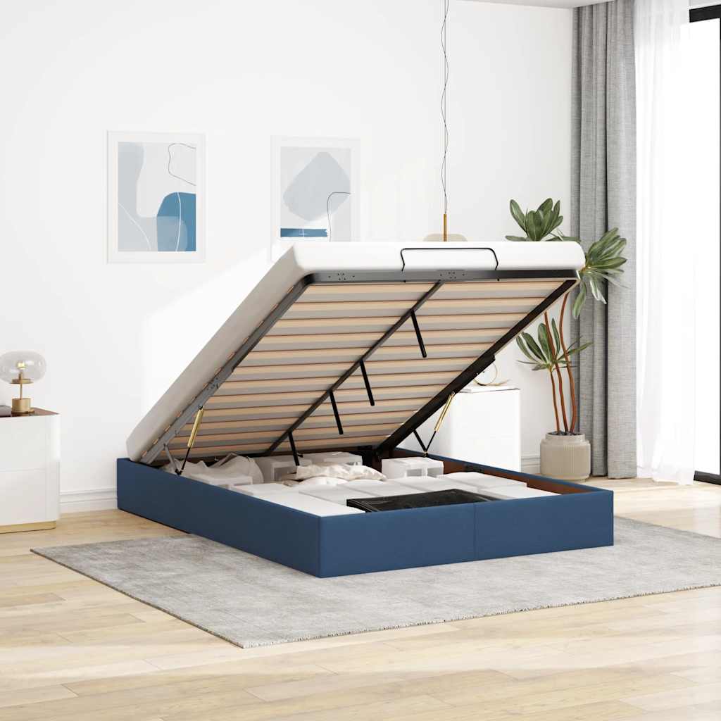 Ottoman Bett Blau 140x190 cm
