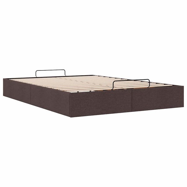 Ottoman Bett 140x200 cm Dunkelbraun