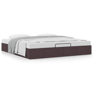 Ottoman Bett Dunkelbraun 160x200 cm