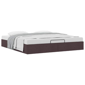 Ottoman Bett Dunkelbraun 160x200 cm