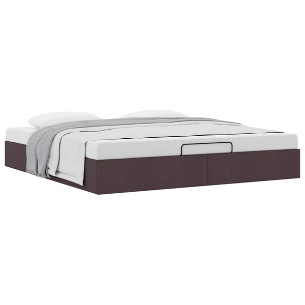 Ottoman Bett Dunkelbraun 160x200 cm