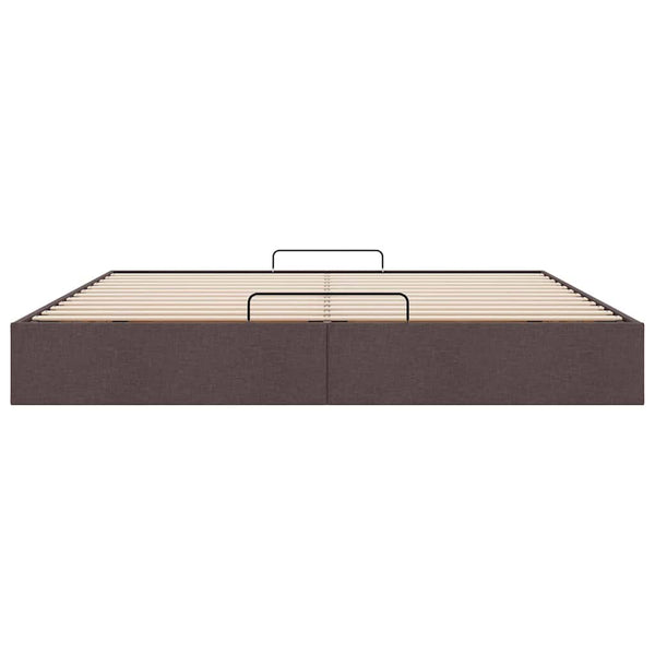 Ottoman Bett Dunkelbraun 160x200 cm