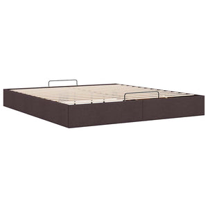 Ottoman Bett Dunkelbraun 160x200 cm