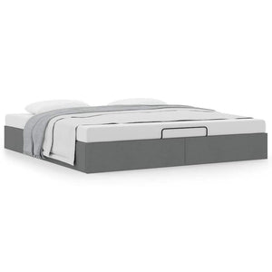 Ottoman Bett 180x200 cm Dunkelgrau