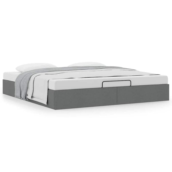 Ottoman Bett 180x200 cm Dunkelgrau