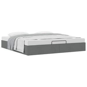 Ottoman Bett 180x200 cm Dunkelgrau