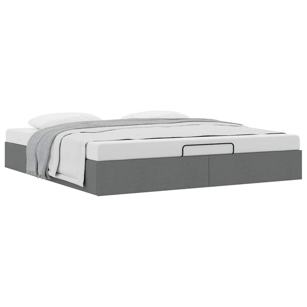 Ottoman Bett 180x200 cm Dunkelgrau