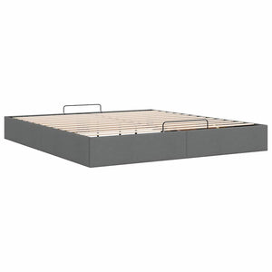 Ottoman Bett 180x200 cm Dunkelgrau