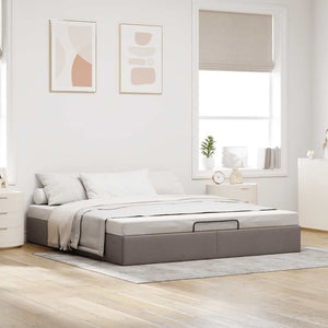 Ottoman Bett Taupe 180x200 cm