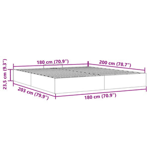 Ottoman Bett Taupe 180x200 cm