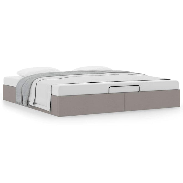 Ottoman Bett Taupe 180x200 cm