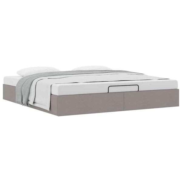 Ottoman Bett Taupe 180x200 cm