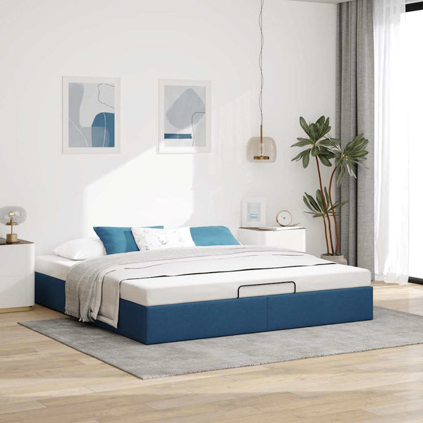 Ottoman Bett Blau 180x200 cm